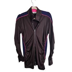 Boston Proper Sport Womens Full Zip Activewear Jacket Size M Stretch Athletic